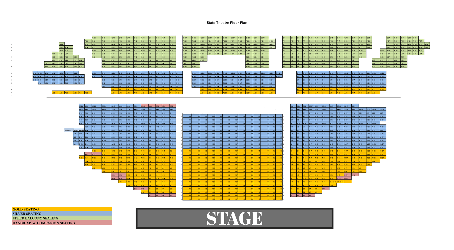 State Theater Seating Chart